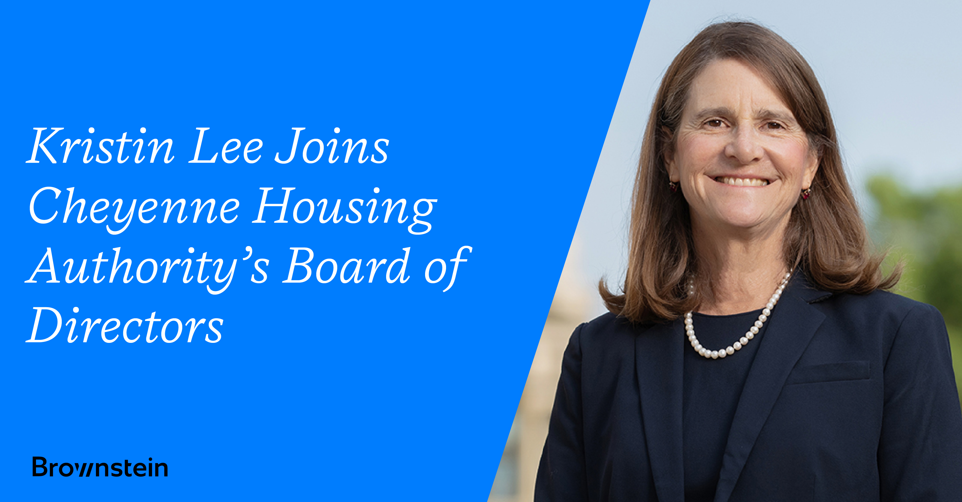 Shareholder Kristin Lee Joins Cheyenne Housing Authority’s Board of ...